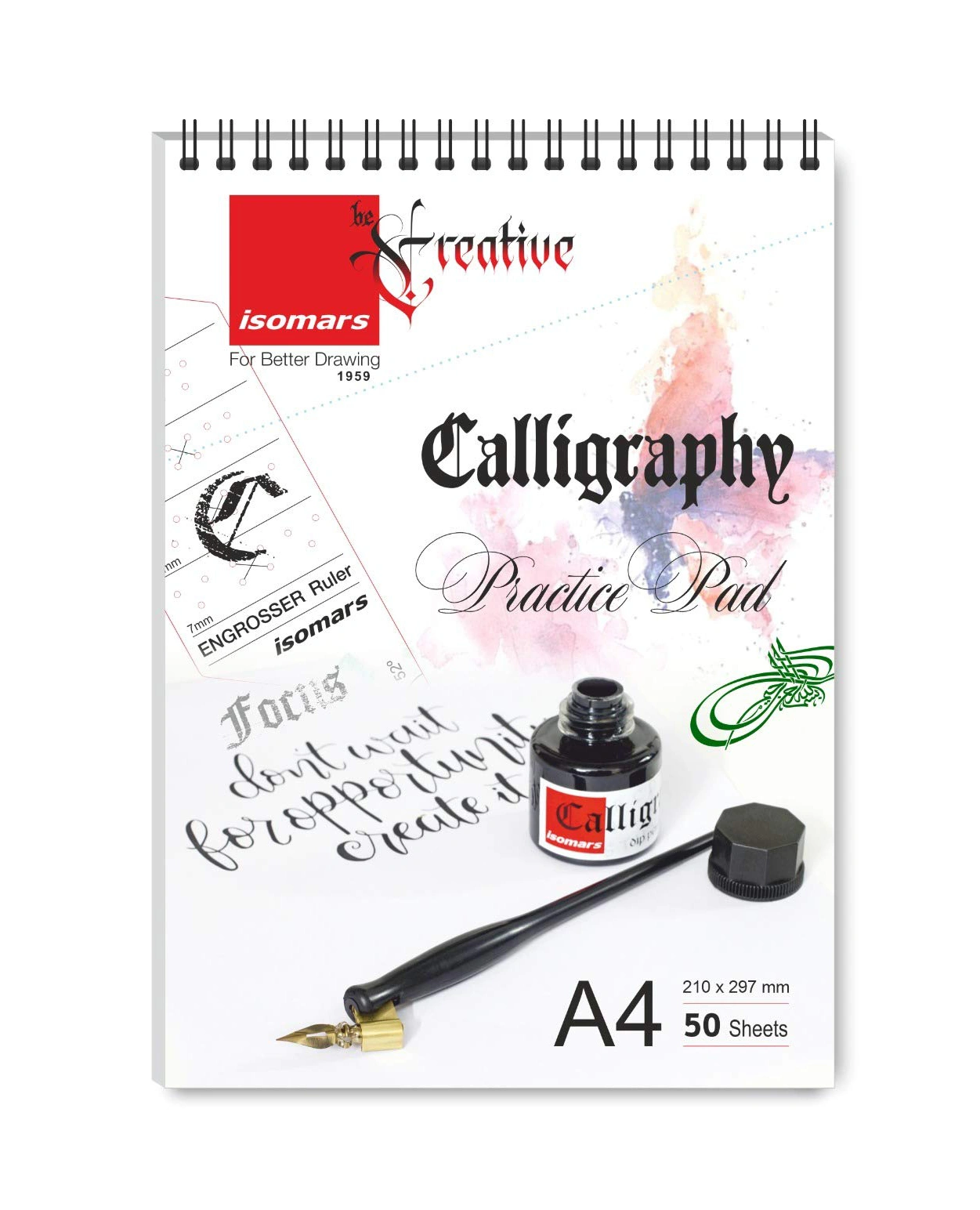 Isomars Calligraphy Practice Pad A4 50 Sheets