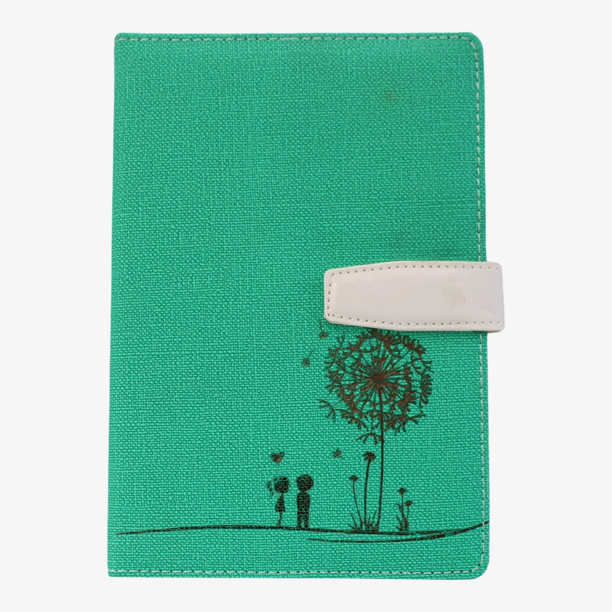 Green Hard Cover Note Book Boy And Girl Printed